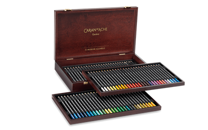 Caran d'Ache - Museum Watercolour Pencil - Wooden Box Set of 76