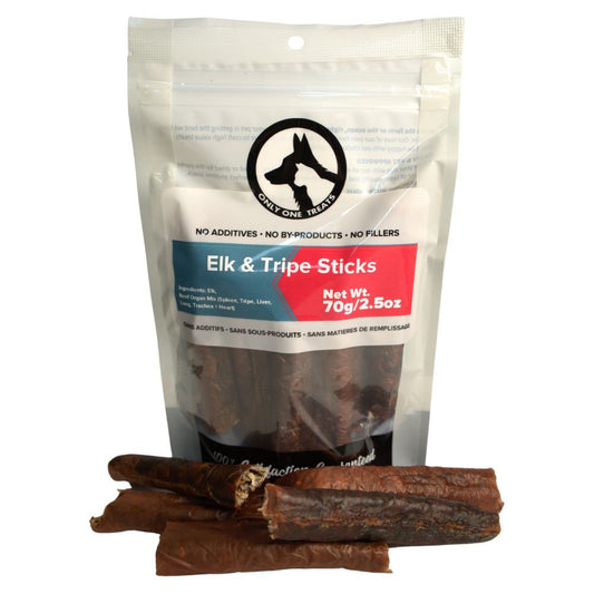 Bâtonnets de panse d'élan et de bœuf 70g
