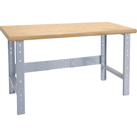 Établi préconçu, plateau et pieds seulement, cap. de 2500 lb, 72" L x 36" P, 34" H