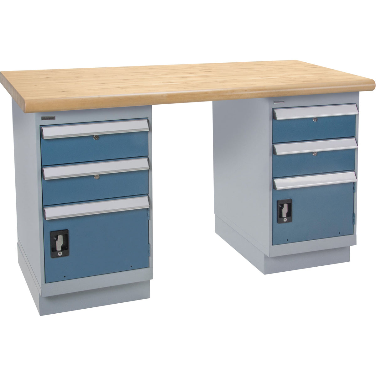 Établi robuste, deux tiroirs, capacité de 1 500 lb, 72" L x 36" P, 34" H