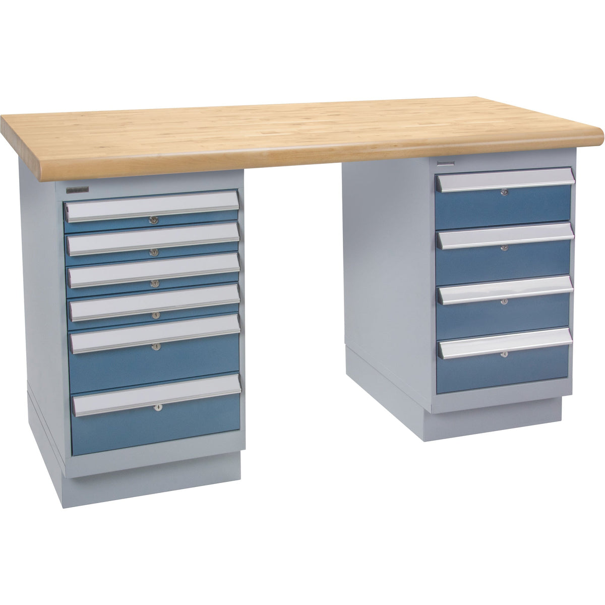 Pre-Designed Workbench, Dual Drawers, 2500 lbs. Cap., 72" W x 36" D, 34" H