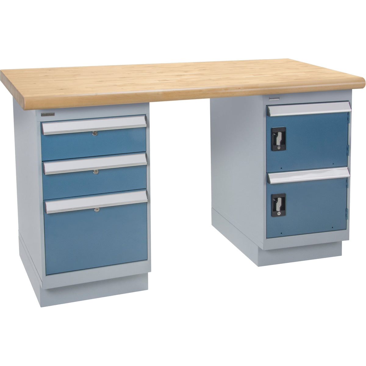 Workbench, Door & Drawers, 2500 lbs. Cap., 60" W x 36" D, 34" H