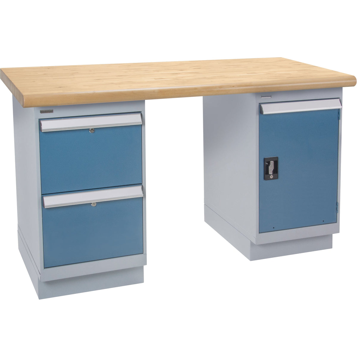Workbench, Door & Drawers, 2500 lbs. Cap., 72" W x 30" D, 34" H
