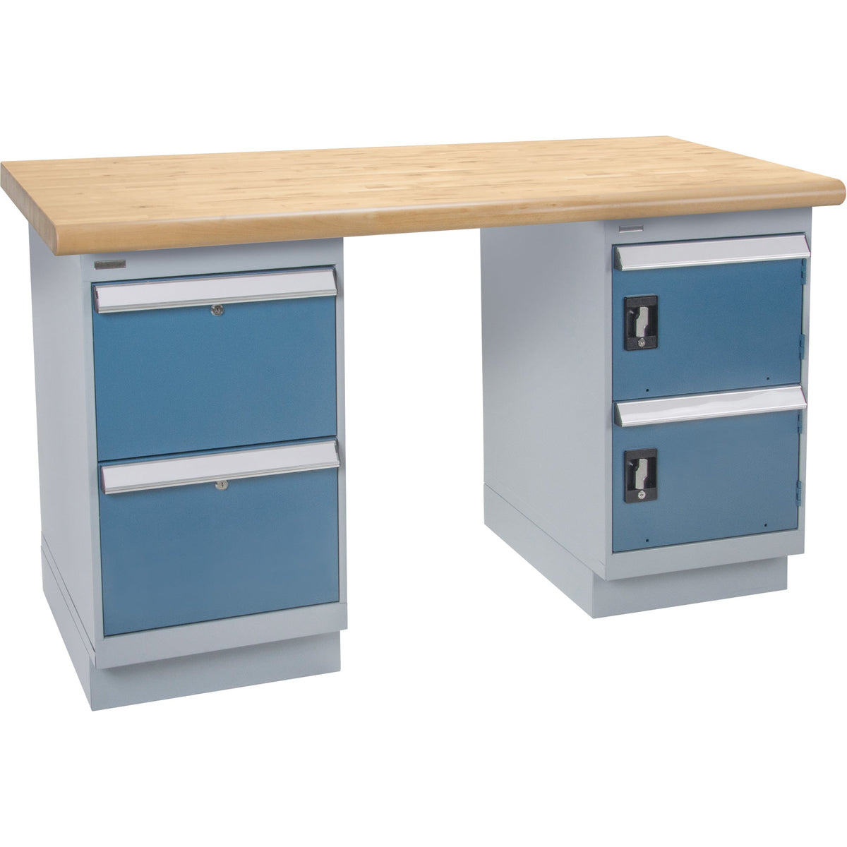 Workbench, Door & Drawers, 2500 lbs. Cap., 60" W x 24" D, 34" H