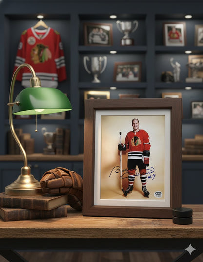 Bobby Hull Autographed 8x10 Hall of Fame Photograph
