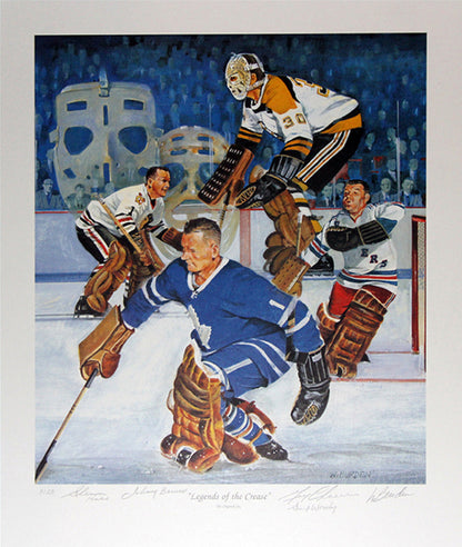 Legends of the Crease Original Six Goalies Lithograph /20