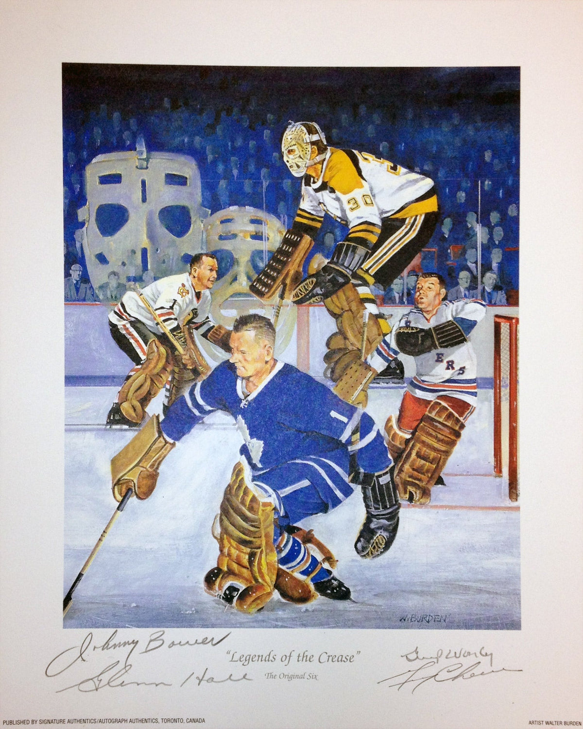 Legends of the Crease Autographed Lithograph