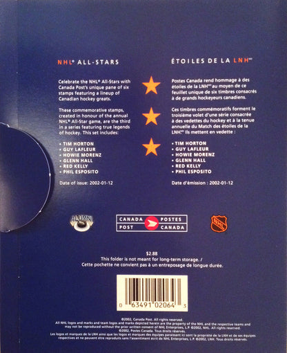 Canada Post 2002 Alumni All-Star Stamp Set