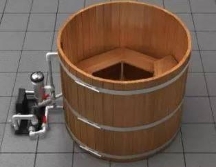 Bain nordique en cèdre colonial Fluid Float