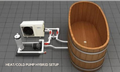 Baignoire de trempage en cèdre japonais Fluid Float