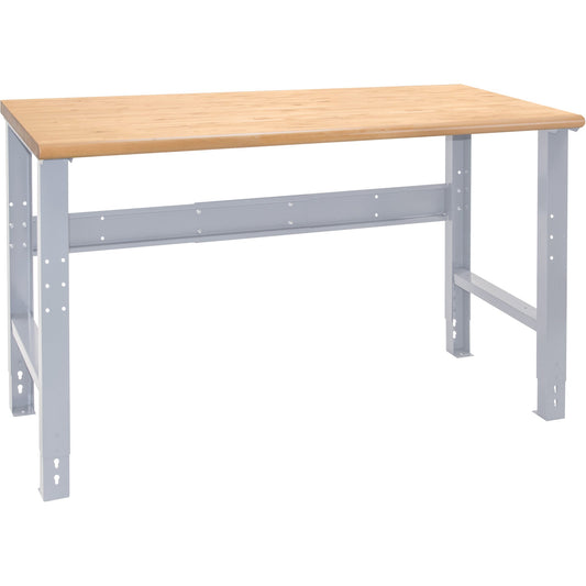 Établi industriel, plateau et pieds uniquement, capacité 453 kg, 183 cm L x 76 cm P, 86 cm H
