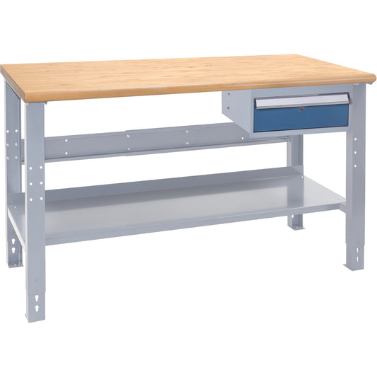 Établi modulaire industriel, capacité de 1000 lb, 48 po L x 24 po P