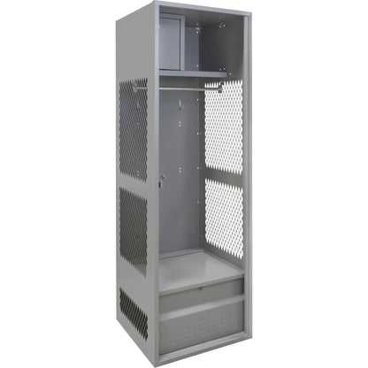 Gear Locker, Steel, 24" W x 18" D x 72" H, Grey