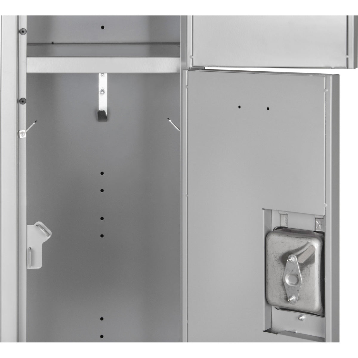 Lockers, 3 -tier, Bank of 3, 36" x 18" x 82", Steel, Grey, Knocked Down