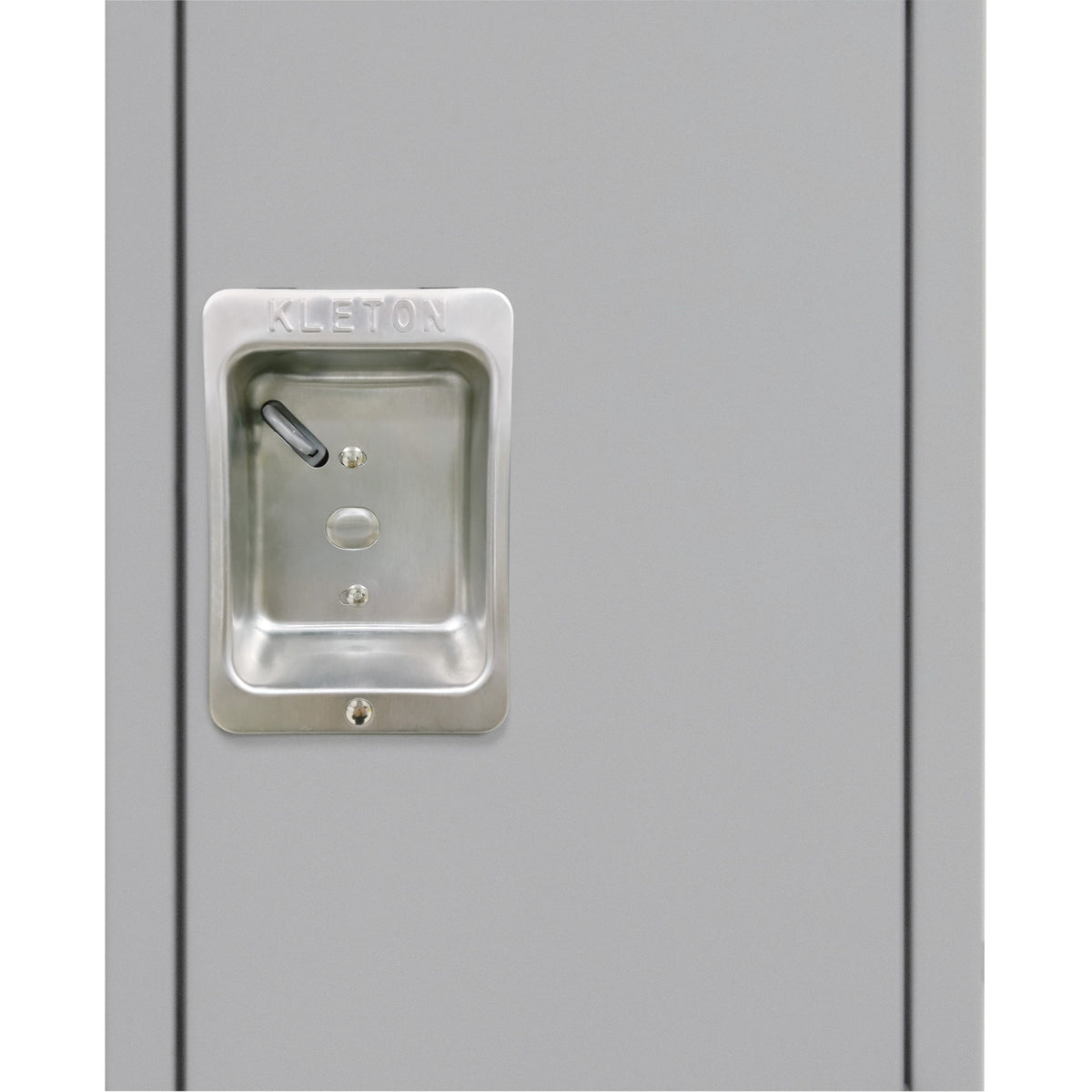 Lockers, 3 -tier, Bank of 3, 36" x 18" x 72", Steel, Grey, Knocked Down