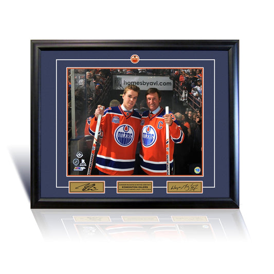 Wayne Gretzky and Connor McDavid Edmonton 16x20 Photograph