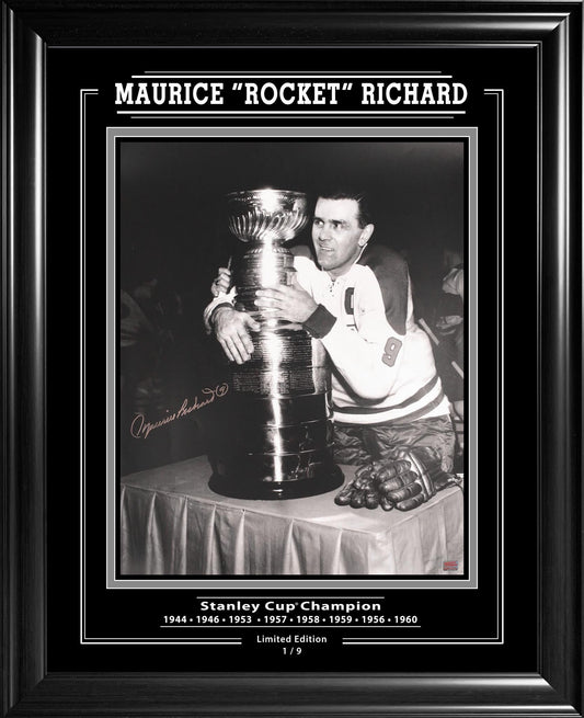 Maurice Richard Signed 16x20 Framed Photo #1 of 9