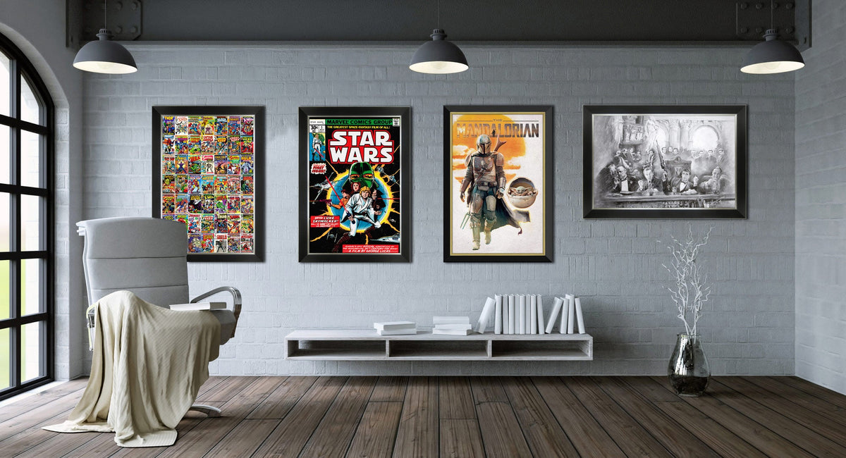 PREMIÈRE APPARITION DE SPIDER-MAN - AMAZING FANTASY - IMPRESSION D'ART ENCADRÉE 85 CM X 60 CM