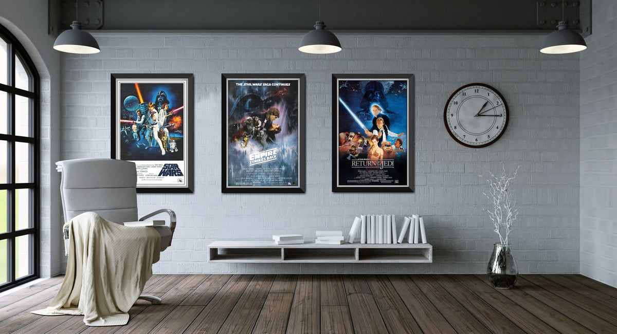 Star Wars The Mandalorian Mando and Baby Yoda Framed Poster