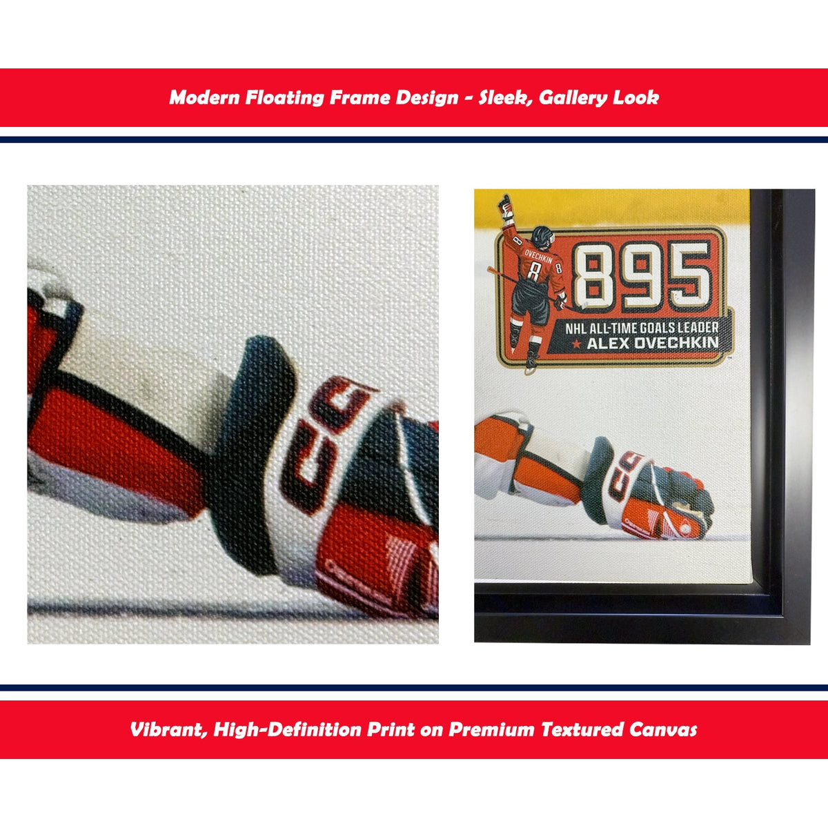 Alexander Ovechkin Goal #895 Capitals Framed Print (31.5x22.5)