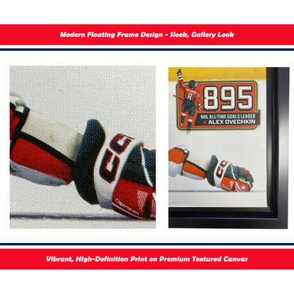 Alexander Ovechkin Goal #895 Capitals Framed Print (31.5x22.5)