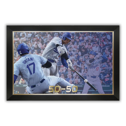 Shohei Ohtani Framed Canvas - 50 HR / 50 SB Record Season