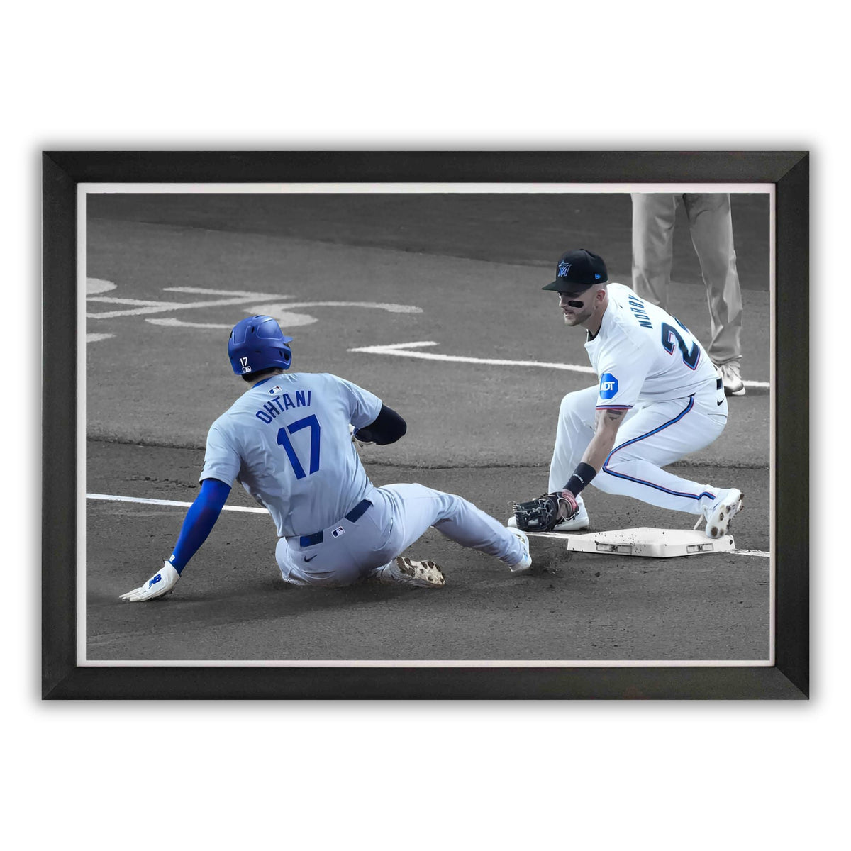 Shohei Ohtani Framed Canvas - 50th Stolen Base Milestone