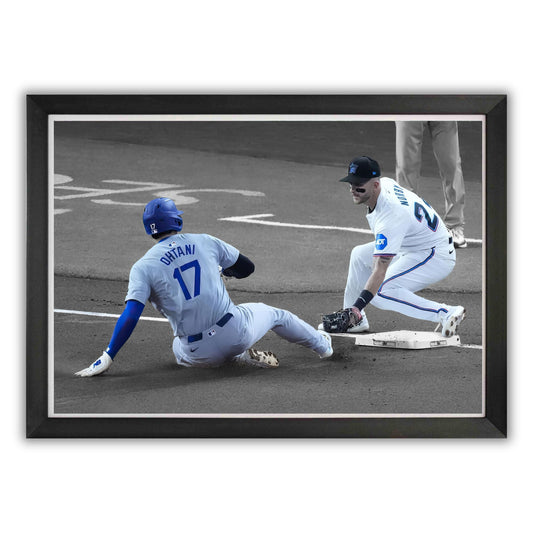 Shohei Ohtani Framed Canvas - 50th Stolen Base Milestone