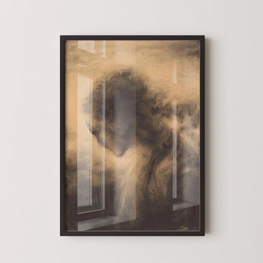 Franz Stamkart - Contemplation | Célèbre art symboliste surréaliste | Disponible encadré ou non encadré