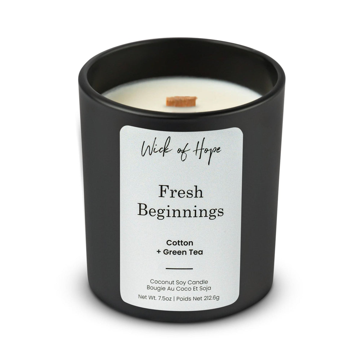 Fresh Beginnings Candle | Cotton + Green Tea