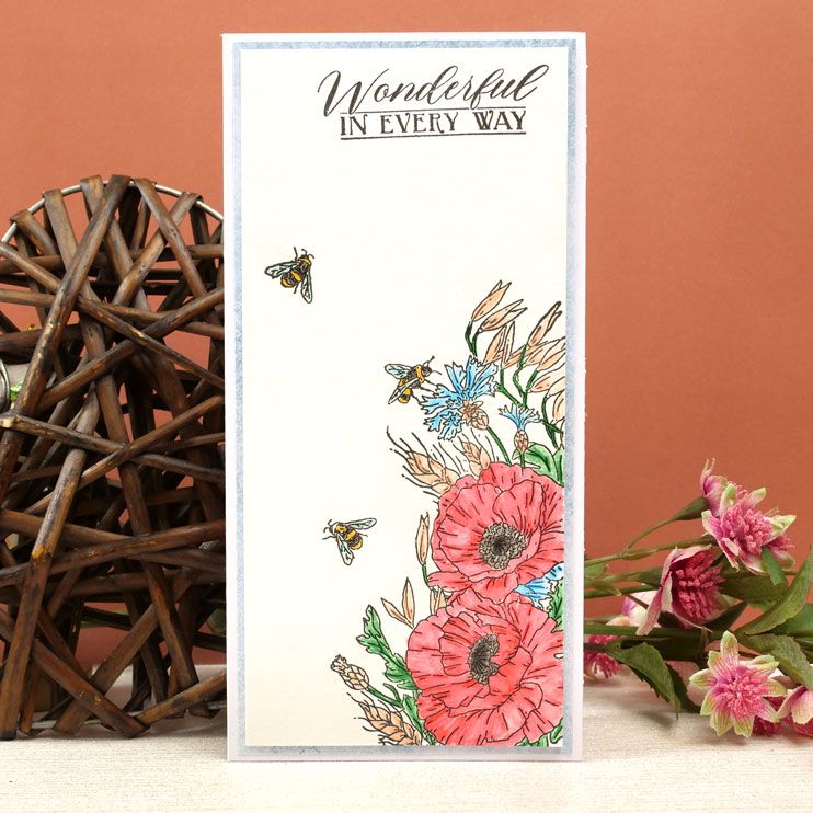 Pour l'amour des timbres - Prairie de coquelicots