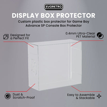 Game Boy Advance GameBoy Advance Console  SP Console Box EVORETRO Protector 0.40MM Pack of 1