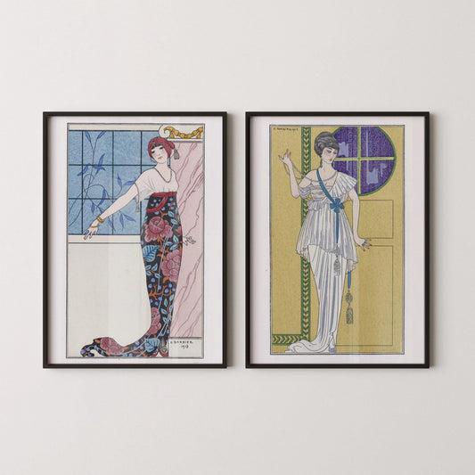 George Barbier DÉCLARATION DUO Robe du Soir Impressions d'Art |  | disponible encadré