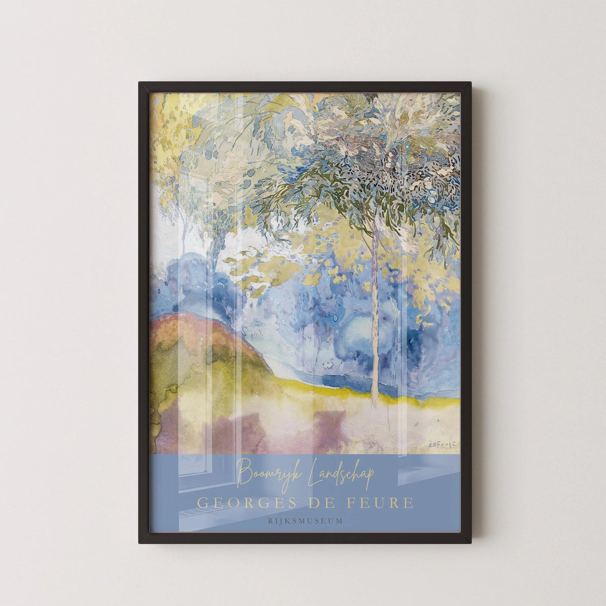 Georges de Feure - Boomrijk Landschap (Treerich Landscape) | Classic Impressionist Painting (available handframed or unframed)
