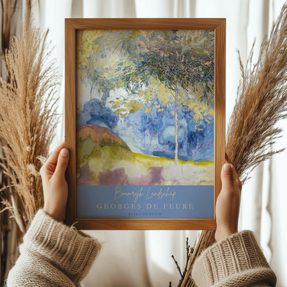 Georges de Feure - Boomrijk Landschap (Treerich Landscape) | Classic Impressionist Painting (available handframed or unframed)