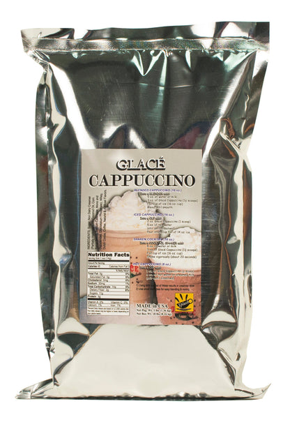 Cappuccino (Iced Capp, Iced Cappuccino, Iced Coffee) 4 in 1 Bubble Tea / Latte and Frappe Mix - Multi-Use Powdered Beverage Mix - Ships Free Within Canada on Orders Above CAD $199