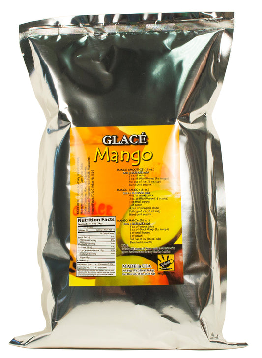 Mélange 4-en-1 Mangue pour thé aux perles, smoothies, lattes et frappés, sac de 3 lb (Caisse de 6 sacs de 3 lb) - Livraison gratuite au Canada pour les commandes de plus de 199 CAD