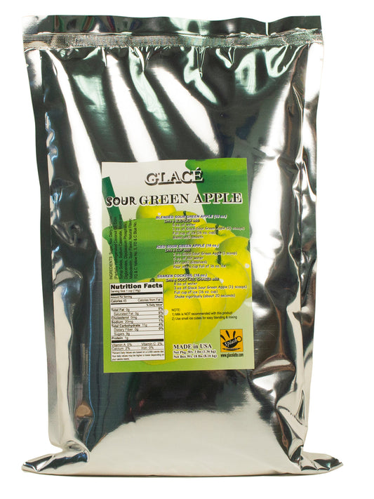 Sour Green Apple 4 in 1 Mix for Bubble Tea, Smoothies, Lattes and Frappes, 3 lbs. Bag (Case 6 x 3 lbs. Bags)  - Multi-Use Powdered Beverage Mix - Ships Free Within Canada on Orders Above CAD $199