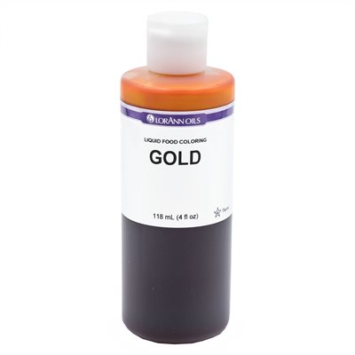 Colorant alimentaire liquide doré - Colorant alimentaire liquide - 4 oz - 1 gallon - Livraison gratuite au Canada pour les commandes de plus de 199 CAD