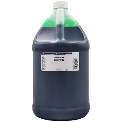 Colorant alimentaire liquide vert - Colorant alimentaire liquide - 4 oz, 1 gallon - Livraison gratuite au Canada pour les commandes de plus de 199 CAD