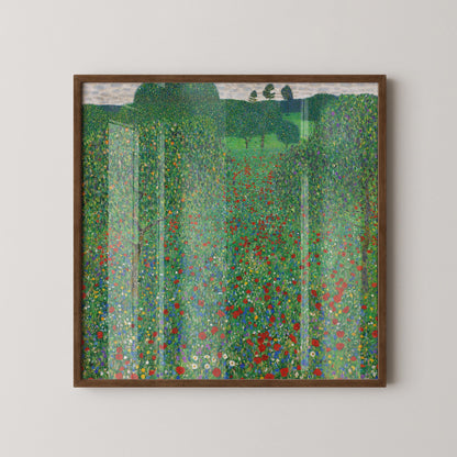 Gustav Klimt - Poppies | Famous Vintage Painting (available handframed or unframed) 1x1