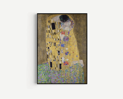 Gustav Klimt STATEMENT DUO Prints - The Embrace and The Kiss |  | Iconic Art Famous Painting available framed