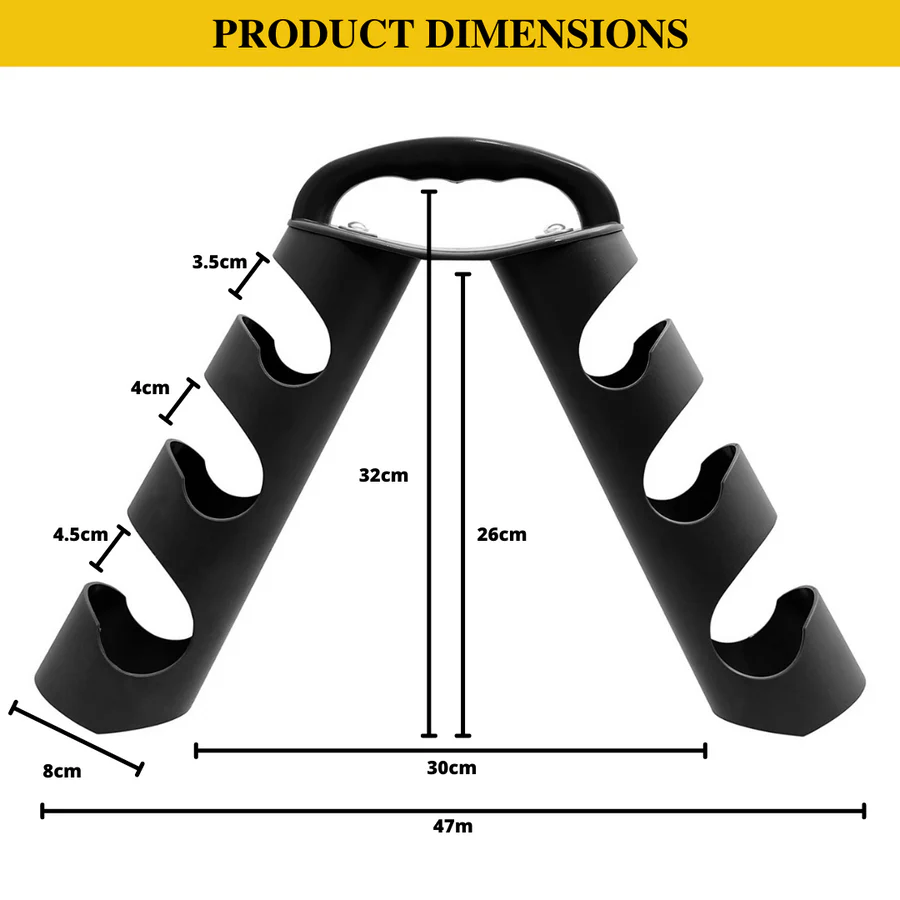 Haltères en néoprène par paire et en sets avec support