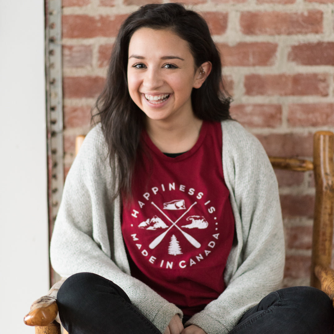 Women's Crest T-Shirt, Canada Red