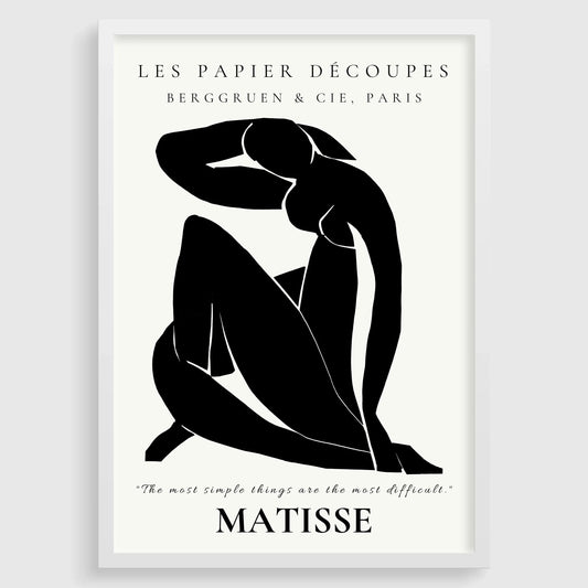 Henri Matisse - Nu bleu II | Œuvre d'art célèbre (disponible encadrée à la main ou non encadrée)