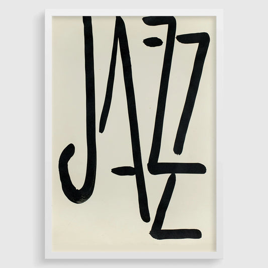 Affiche Henri Matisse JAZZ : Impression d'art typographique moderne du milieu du siècle