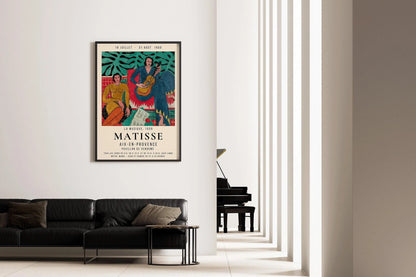 Henri Matisse - La Musique | Affiche d'exposition de tableaux célèbres (disponible encadrée à la main ou non encadrée)