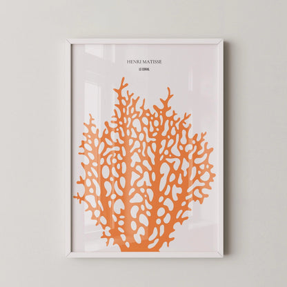 Henri Matisse - Le Corail 'Coral' | Exhibition Poster in Orange (available handframed or unframed)