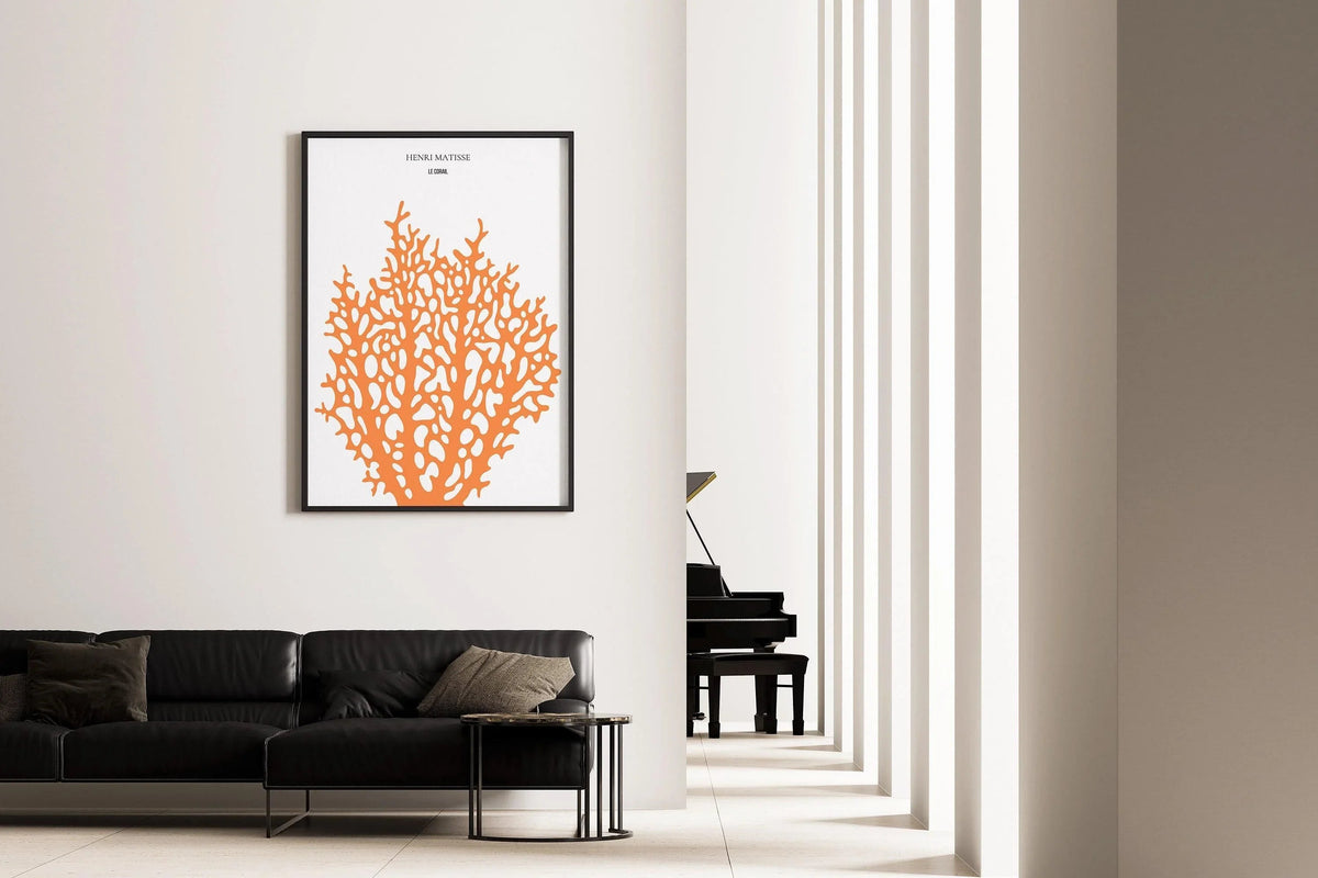Henri Matisse - Le Corail 'Coral' | Exhibition Poster in Orange (available handframed or unframed)