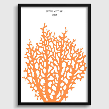 Henri Matisse - Le Corail 'Coral' | Exhibition Poster in Orange (available handframed or unframed)